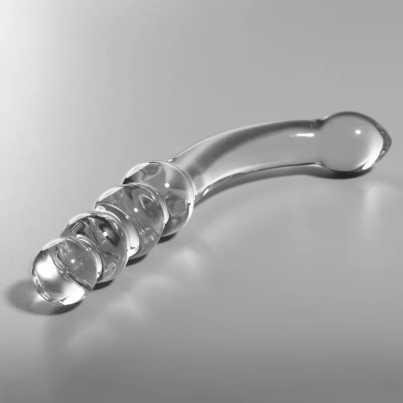 Nebula Series By Ibiza - Model 14 Dildo Borosilicate Glass Clear 18.5 cm -O- 3 cm