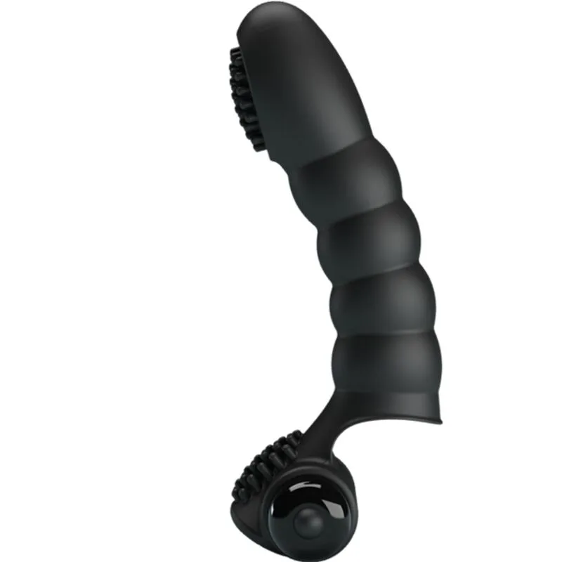 Pretty Love - Vibrador de Dedo Alexander 10 Vibrações Preto