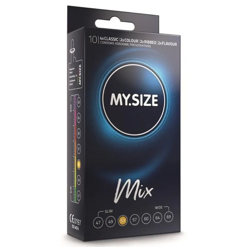 My Size - Mix Preservativos 53 mm 10 Unidades