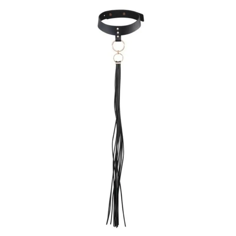 Bijoux Indiscrets Maze - Tassel Choker Preto