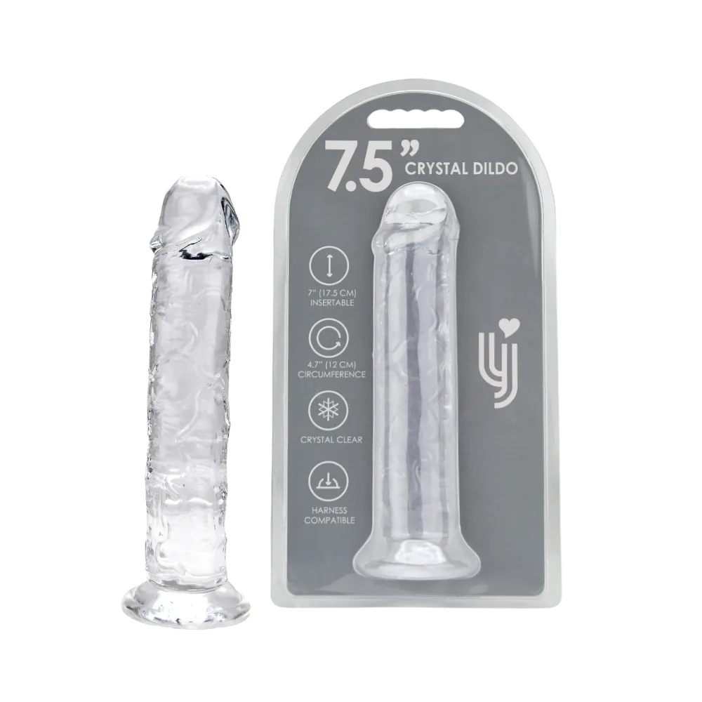 Loving Joy Dildo com Ventosa 7.5 Polegadas Transparente