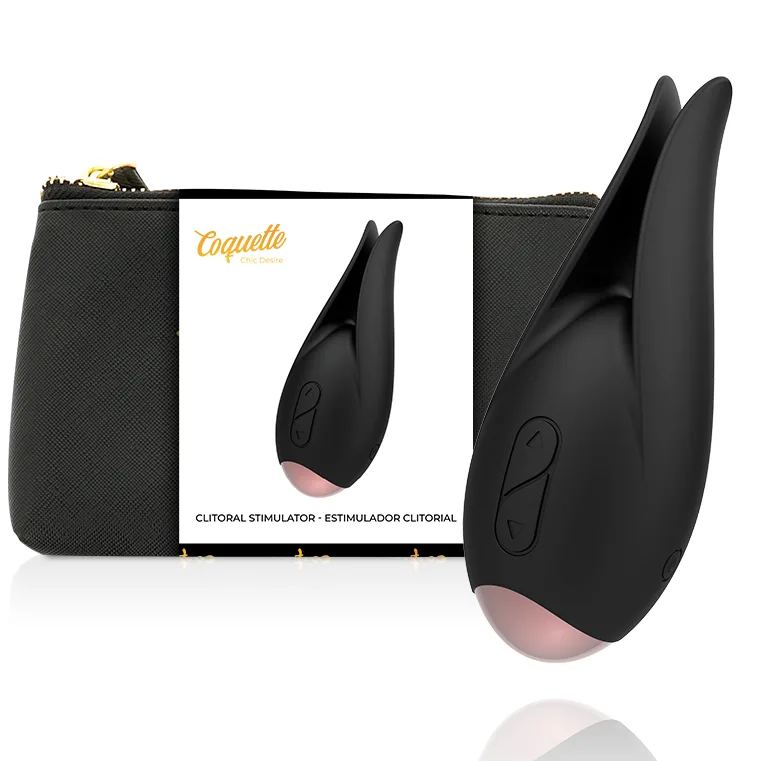 Coquette Chic Desire - Clitorial Stimulator Black / Gold Flower