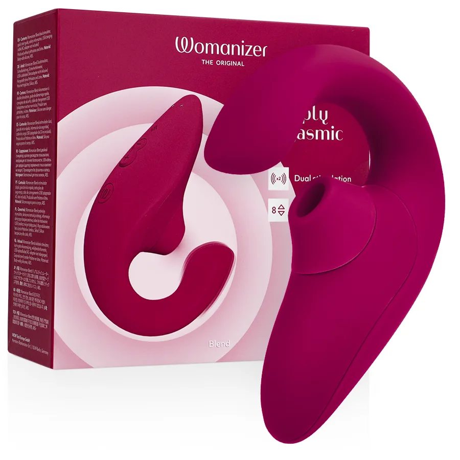 Womanizer - Vibrador Estimulador Blend Rabbit Rosa Vibrante