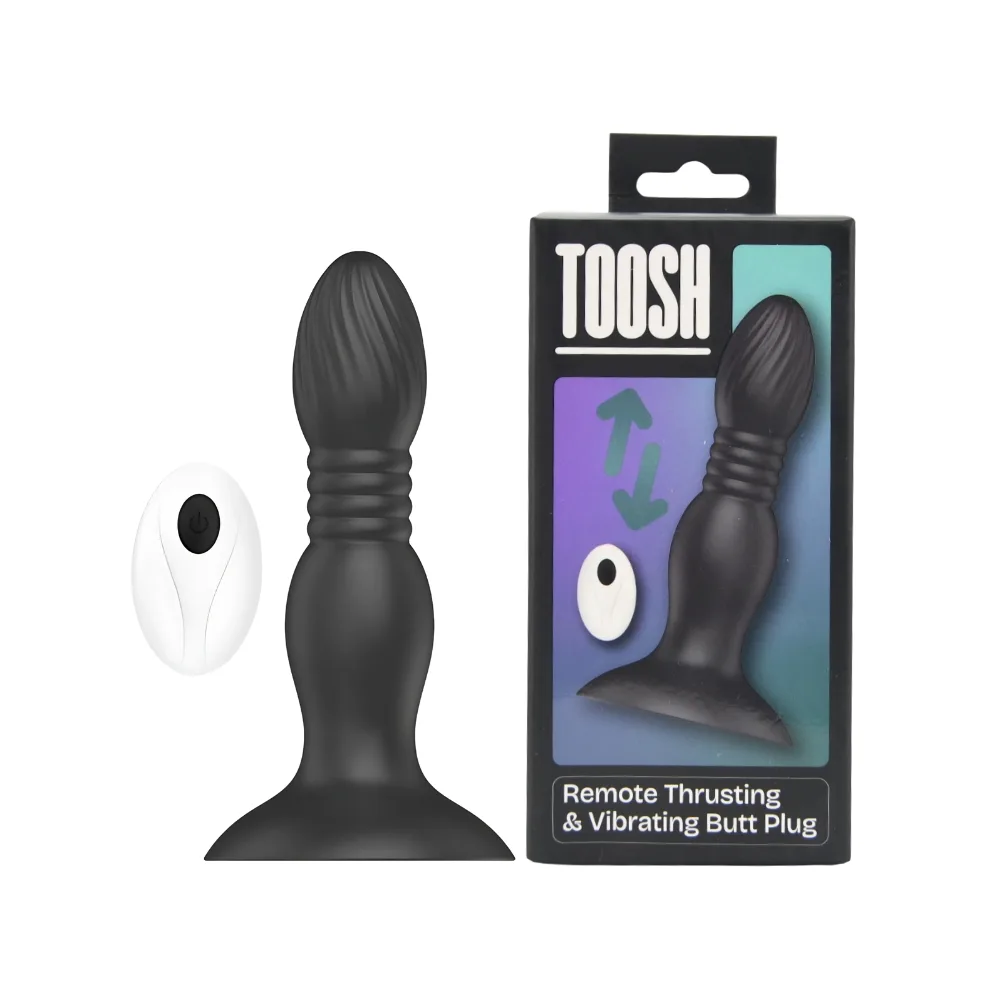 Toosh Plug Anal com Movimento e Controlo Remoto