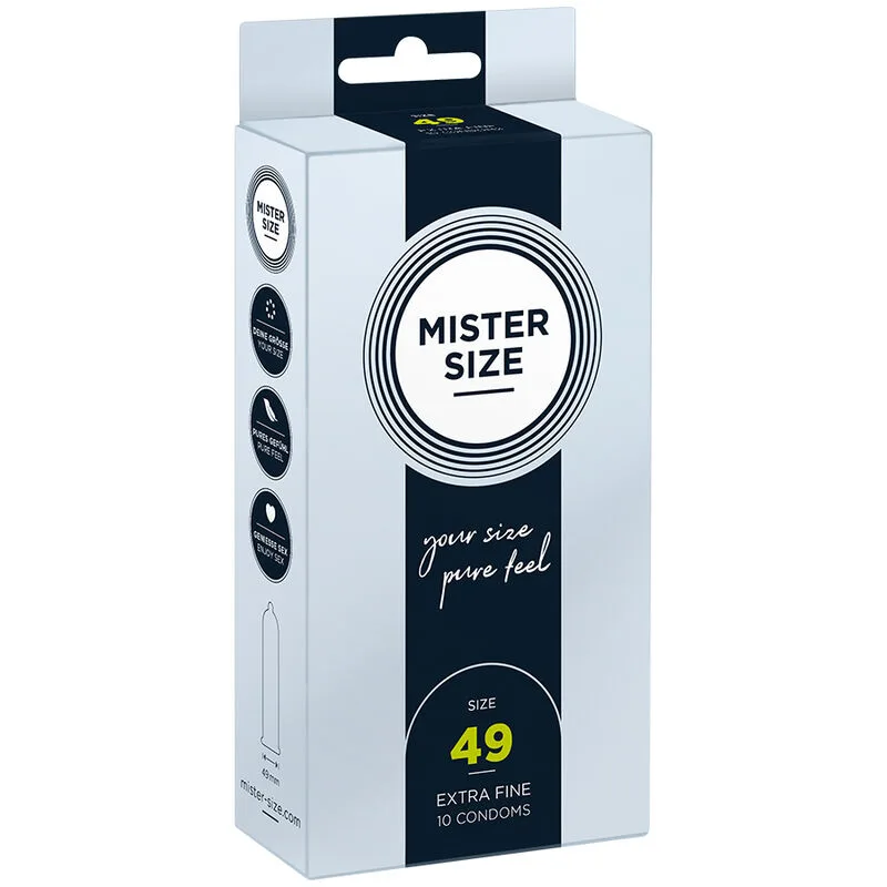 Mister Size - Preservativo Tamanho S 49 mm (10 Unidades)