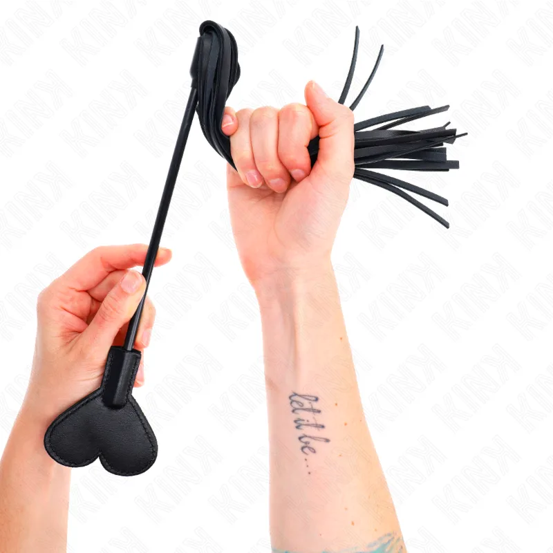 Kink - Range Whip with Heart Pandel 35 cm