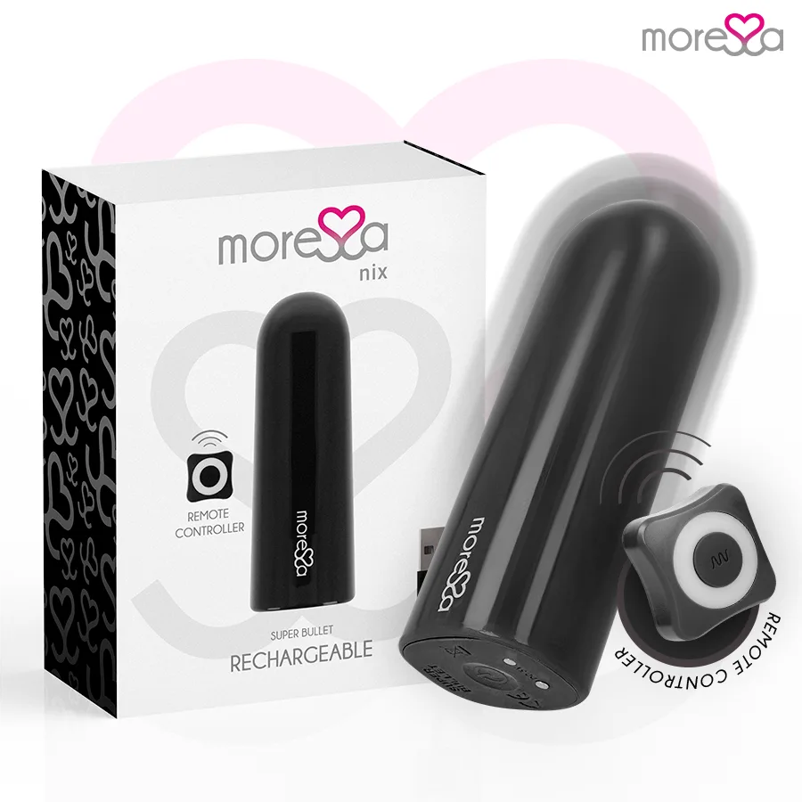 Moressa - Nix Vibrador Controle Remoto Preto
