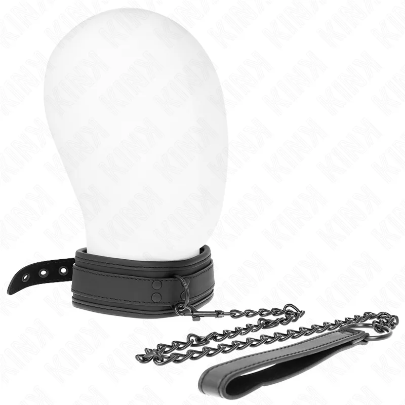 Kink - Colar de Neoprene Bondage Modelo 1 com Cinto 78 cm Ajustável 37,5 X 49,5 cm