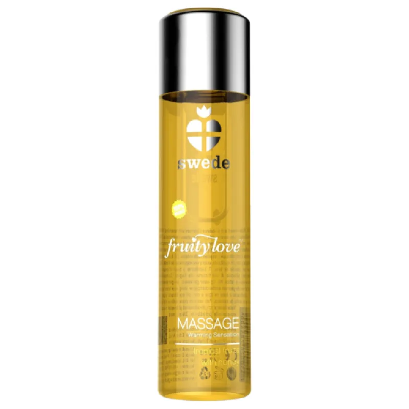 Swede - Óleo de Massagem com Efeito Aquecimento Fruto Fruto Tropical com Mel 120 ml.
