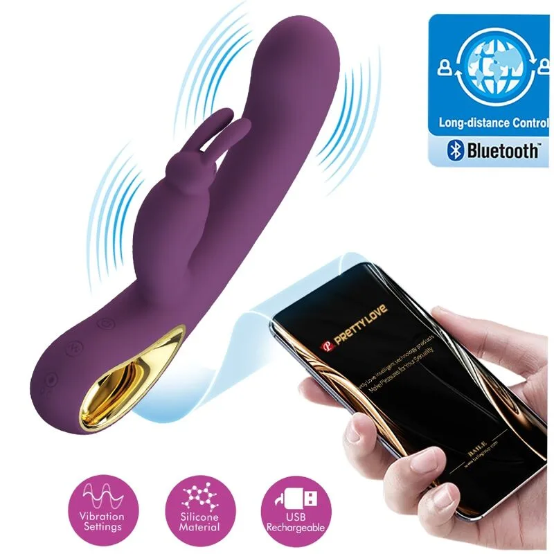 Pretty Love - Liam Vibrador Rabbit e Estimulador do Ponto G Roxo