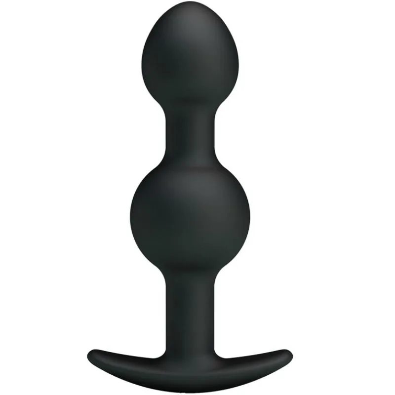 Pretty Love - Bolas Anais de Silicone de Estimulao Especial 10,3 cm Preto