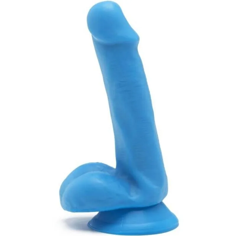 Get Real - Happy Dicks Dildo 12 cm Bolas Azuis