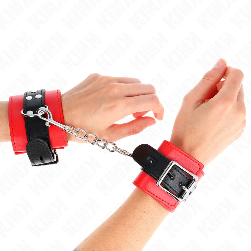 Kink - Pulso Vermelho com Cinto Preto Ajustável 17-28 cm X 6 cm