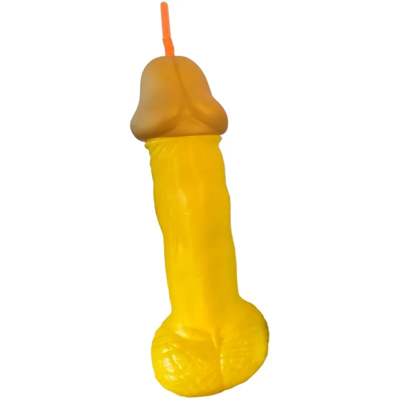 Diablo Picante - Copo Plstico Amarelo para Pénis
