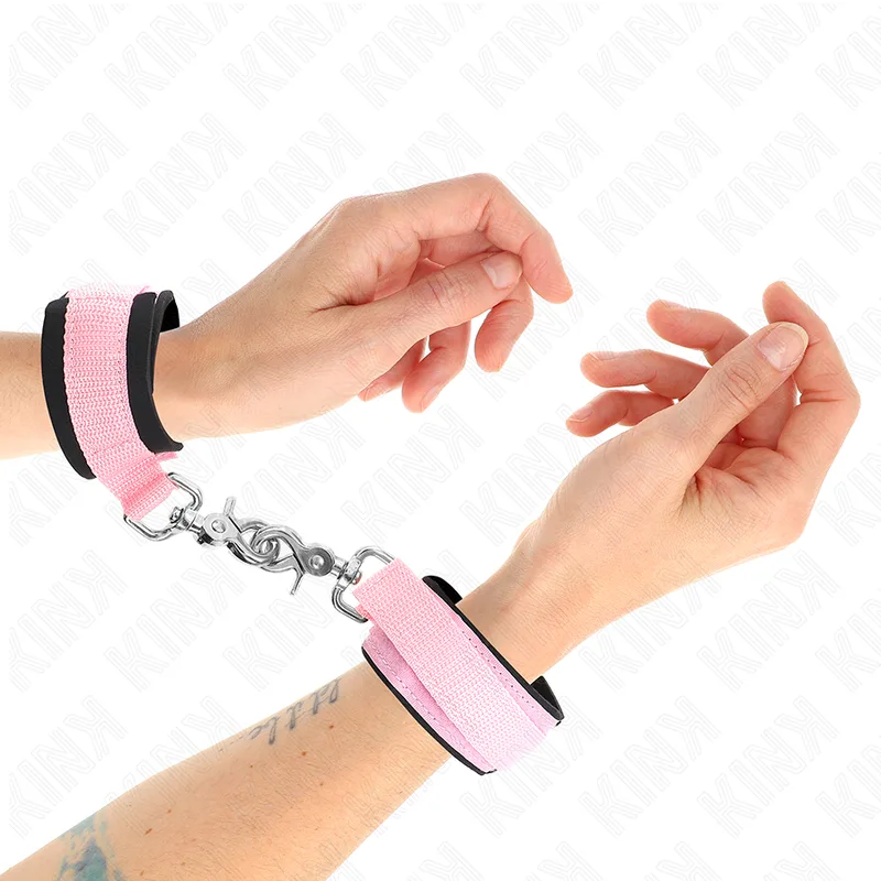 Kink - Punhos de Neoprene Ajustáveis Rosa Ajustáveis 22-34 cm