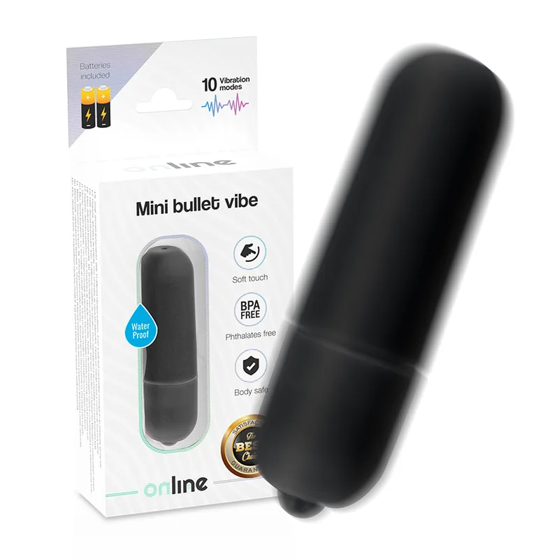 Online - Mini Bala Vibrante Preta