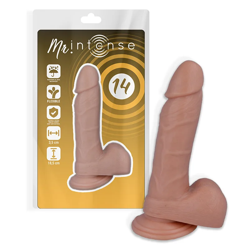 Mr Intense - 14 Pénis Realístico 18,5 cm -o- 3,8 cm