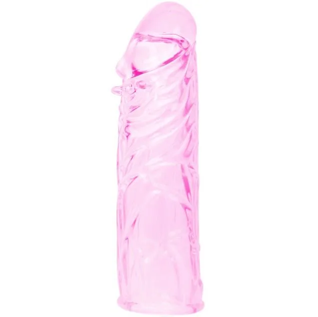 Baile - Capa para o Pénis em Silicone Estimulante Rosa 13 cm