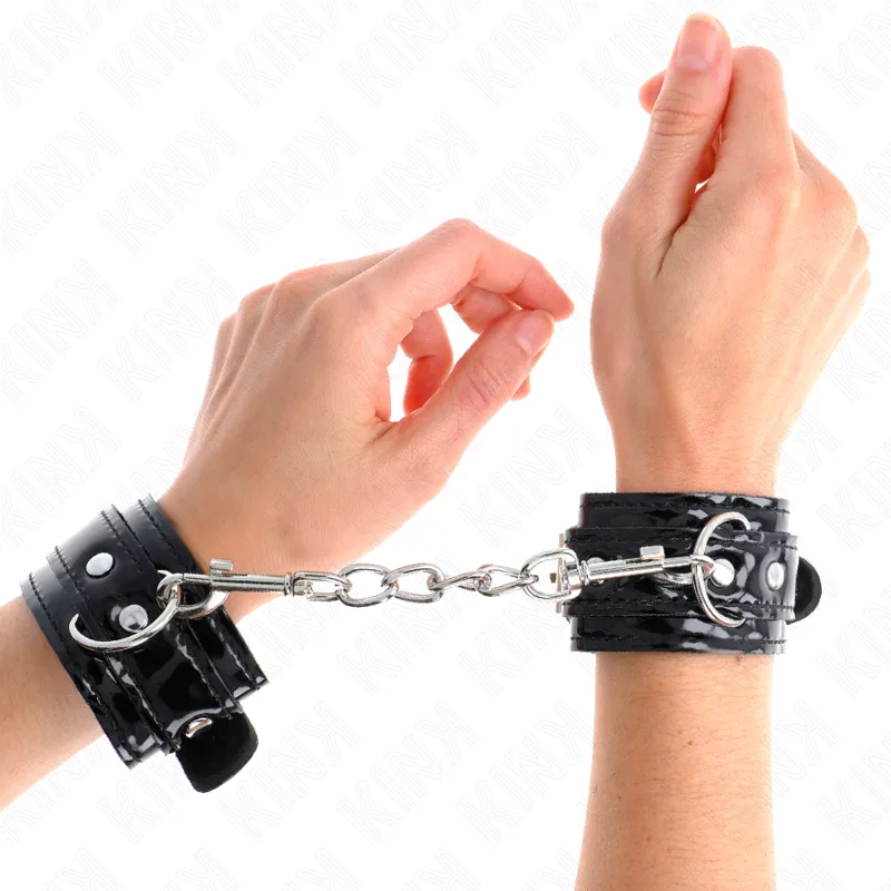 Kink - Punhos de Pulso de Neoprene Brilhante Ajustáveis 17-24 cm X 4,5 cm