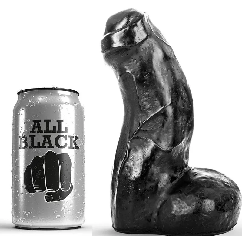 All Black - Realistic Dong Black 17 cm