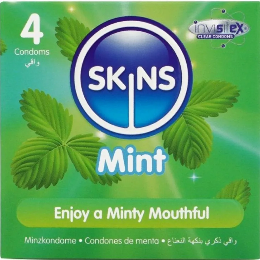 Skins - Mint Premium Condoms Pack 4
