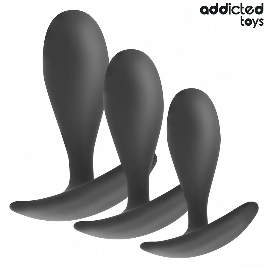 Addicted Toys - Set of 3 Anal Plug Silicone Model 2