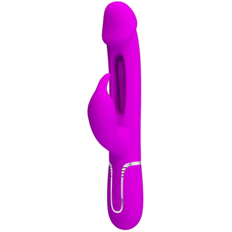 Pretty Love - Vibrador Coelho Dejon 3 em 1 Multifuno Fucsia