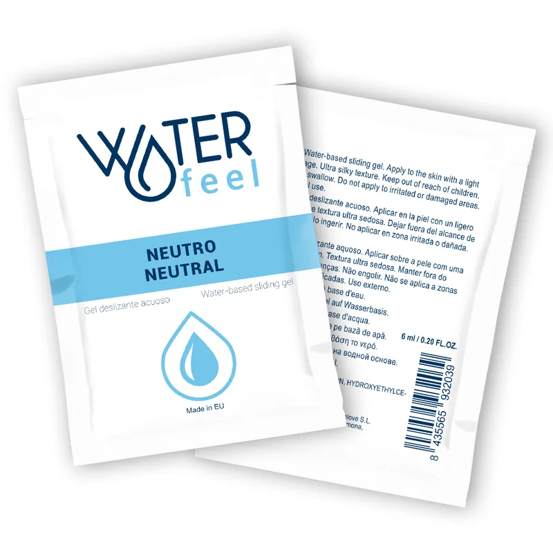 Waterfeel - Gel Deslizante Neutro Base de Gua 6 ml