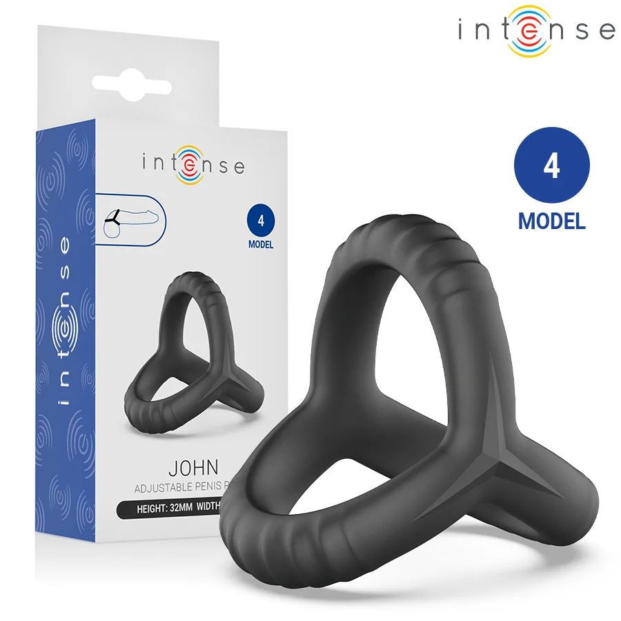 Intense - John Adjustable Triple Penis Ring Model 4