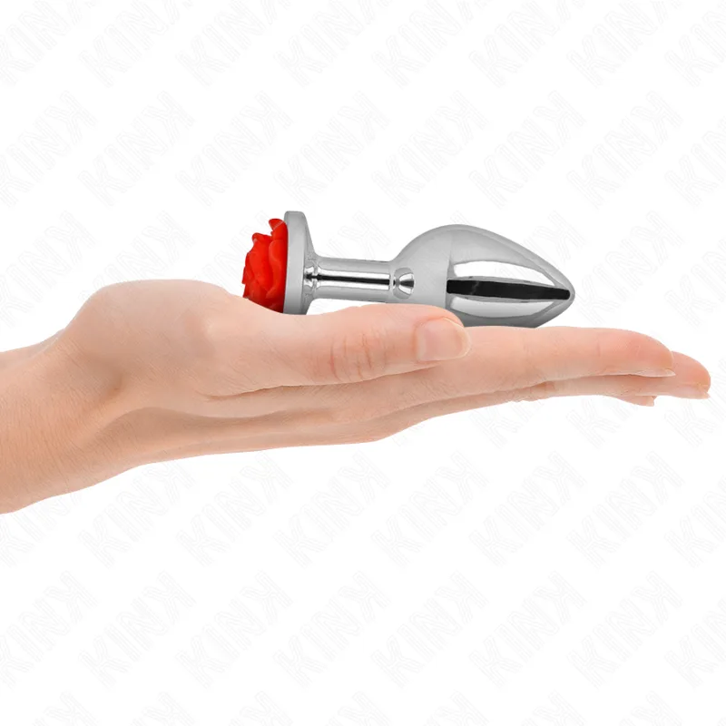 Kink - Plug Anal Rosa Vermelho Tamanho M