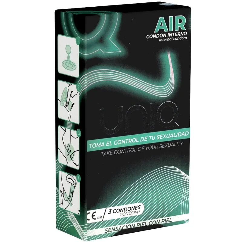 Uniq - Air sem Látex Condomínio Feminino 3 Unidades