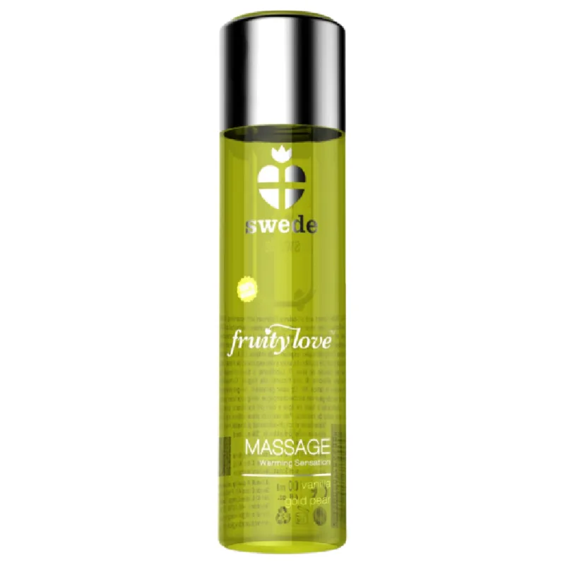 Swede - Fruity Love Óleo de Massagem Efeito de Aquecimento Baunilha e Pêra Dourada 120 ml