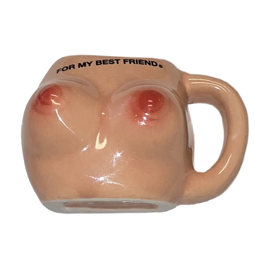 Diablo Picante – Ímã de Seio em Caneca de Cerâmica “para Minha Melhor Amiga”