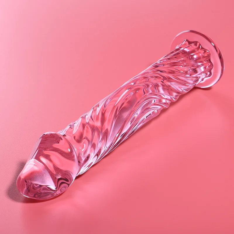 Nebula Series By Ibiza - Model 12 Dildo Borosilicate Glass Pink 17 cm -O- 3.5 cm