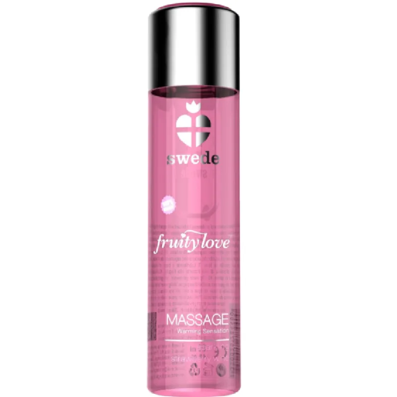 Swede - Fruity Love Efeito Aquecente Óleo de Massagem Espumante Morango Vinho 120 ml