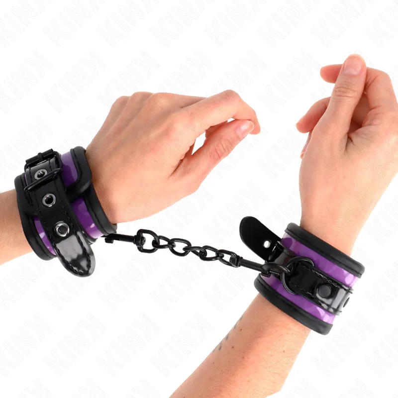 Kink - Punhos de Neoprene Roxo Claro Ajustáveis 21-28 cm X 5 cm