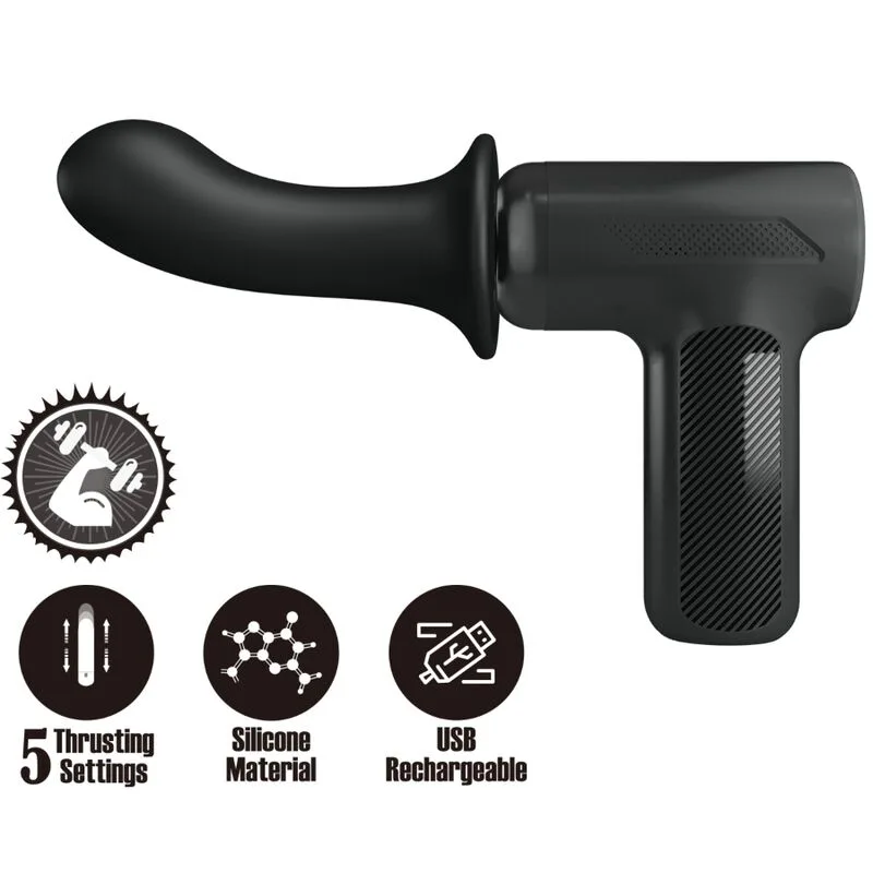 Pretty Love - Dj Doctor Massager 5 Settings Black
