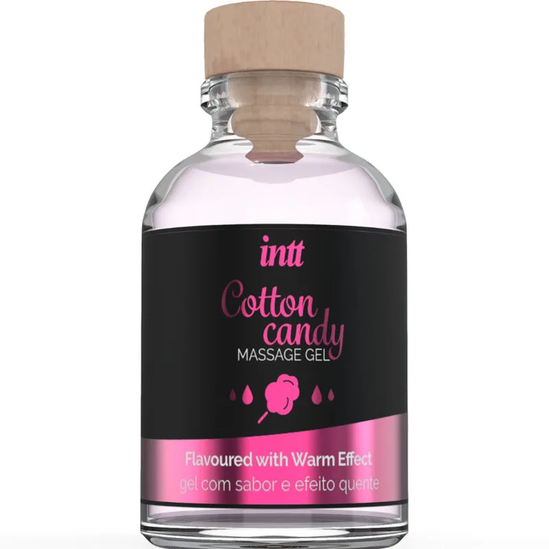 Intt Massage & Oral Sex - Gel de Massagem com Sabor Algodão Doce e Efeito Aquecente