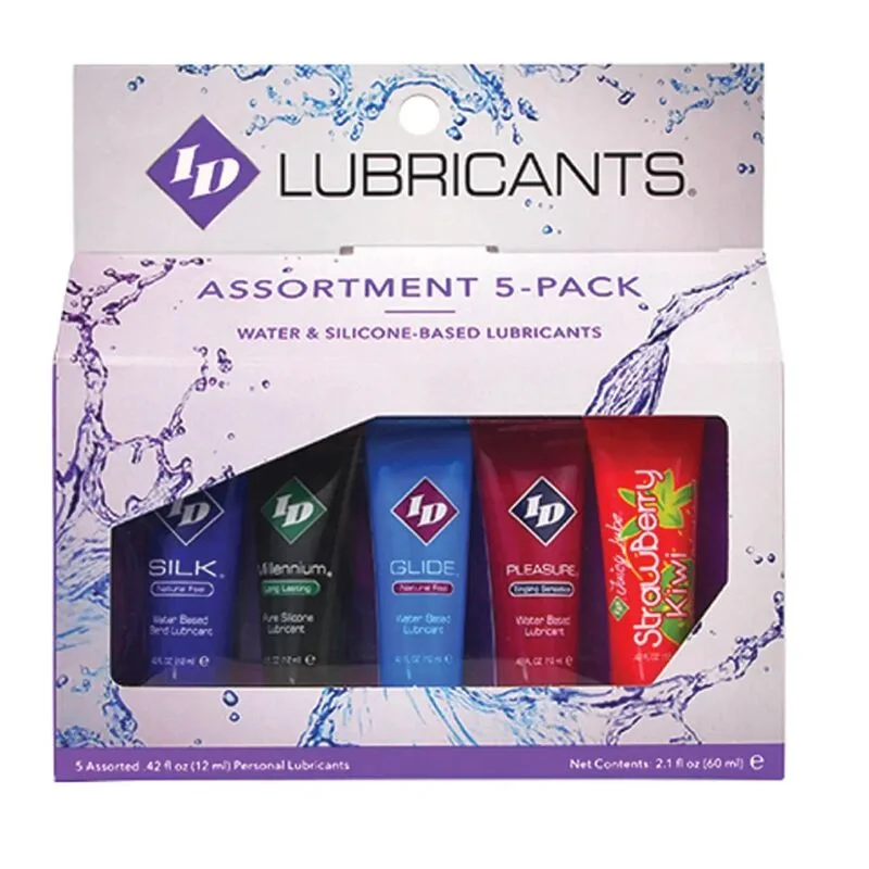 Id Juicy Lube - Pacote de Tubo de Lubrificante 5X Assorted 12 ml