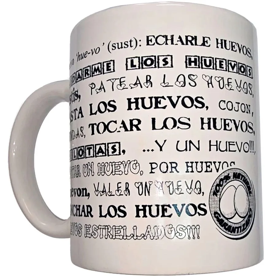 Diablo Picante - Caneca Branca com Bolas Sinônimos 370 ml