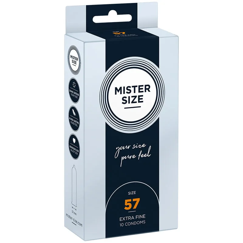Mister Size - Preservativo Tamanho L 57 mm (10 Unidades)