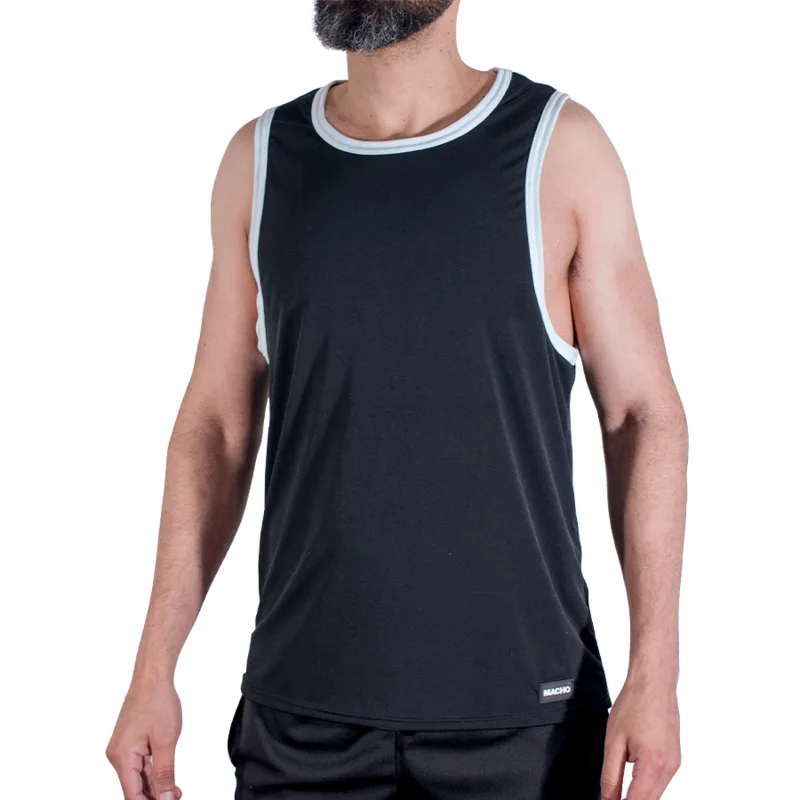 Macho - Cmv004 Black Gym T-Shirt S/M