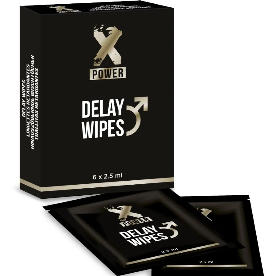 X Power - Delay Wipes 6 Unidades