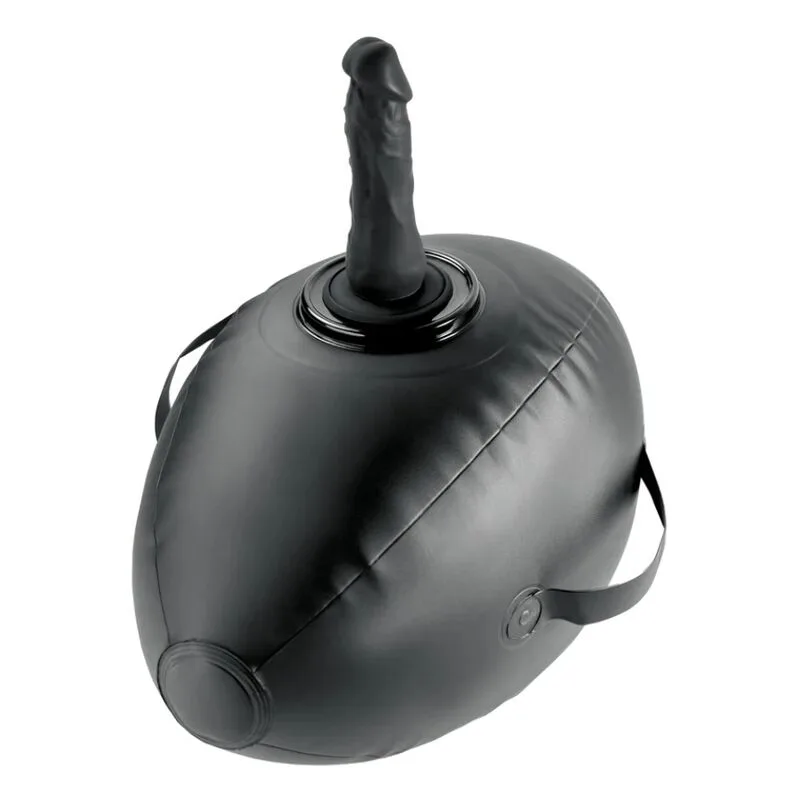 Fetish Fantasy Series - Body Dock Inflatable Love Ball with Dildo Black 41.9 cm