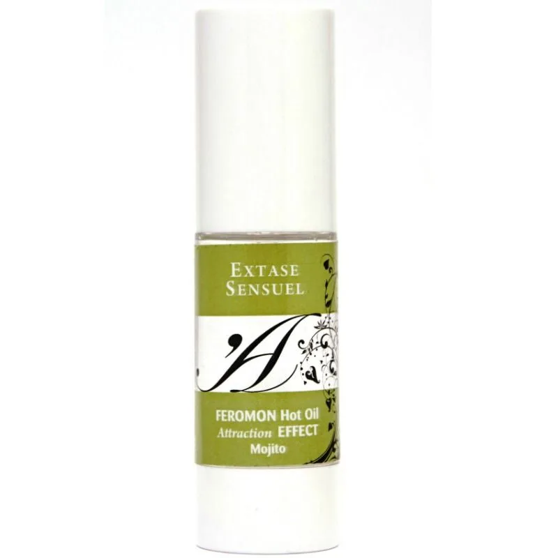 Extase Sensual - Óleo de Massagem de Efeito Calor com Feromonas Mojito 30 ml