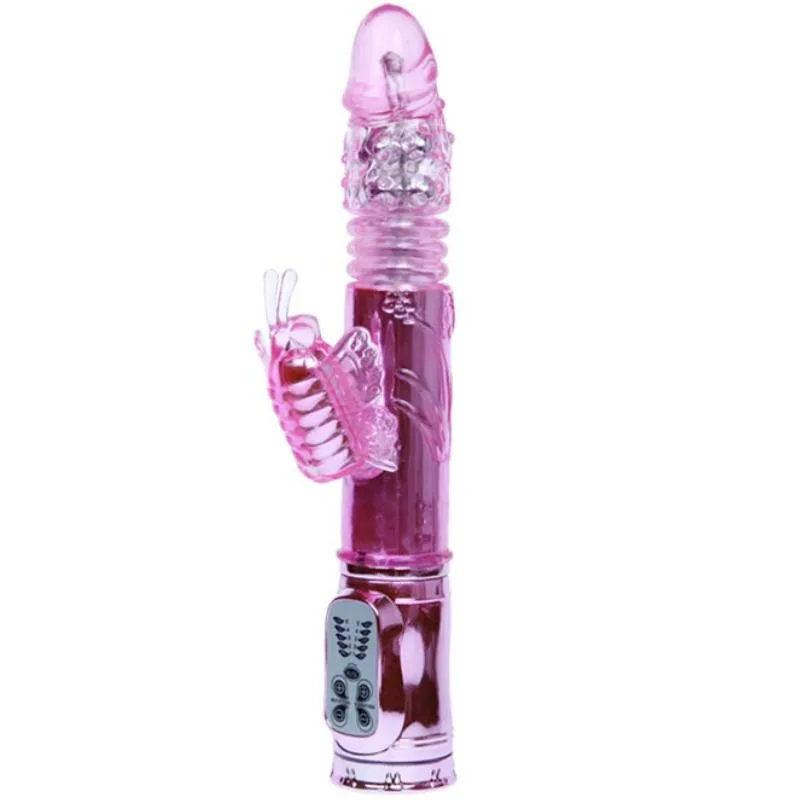 Baile - Rechargeable Vibrator with Rotation and Throbbing Butterf Stimulator