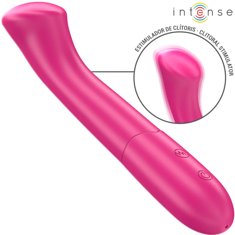 Intense - Paty Vibrador 19 cm Flexível 10 Vibrações Modelo 2 Rosa