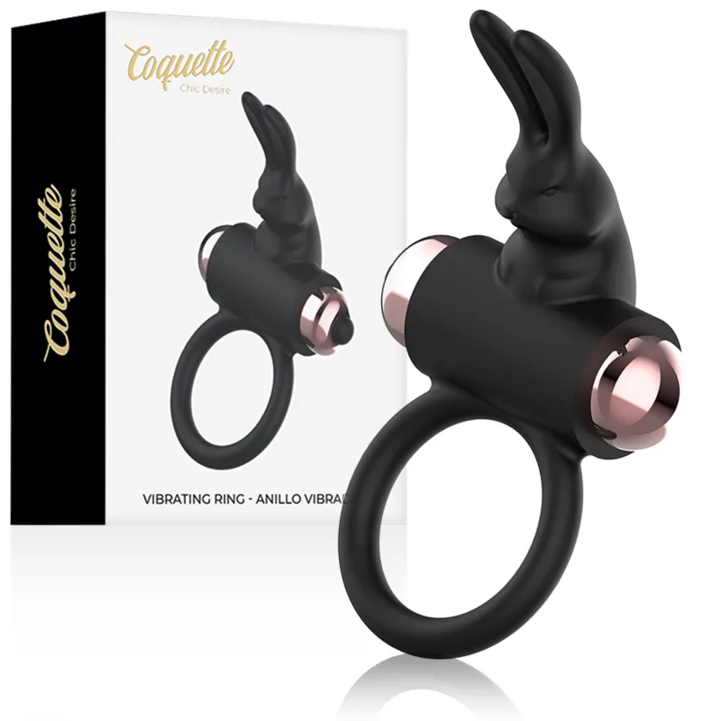Coquette Chic Desire - Anel com Vibrador Preto/ Ouro