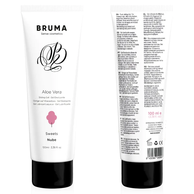 Bruma - Gel Deslizante de Aloe Vera Sabor Doces 100 ml