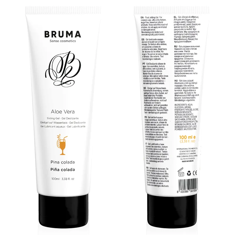 Bruma - Gel Deslizante de Aloe Vera Sabor Pina Colada 100 ml